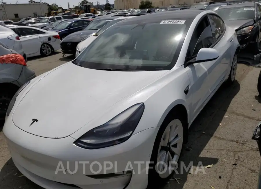 TESLA MODEL 3 2021 vin 5YJ3E1EB2MF004136 from auto auction Copart