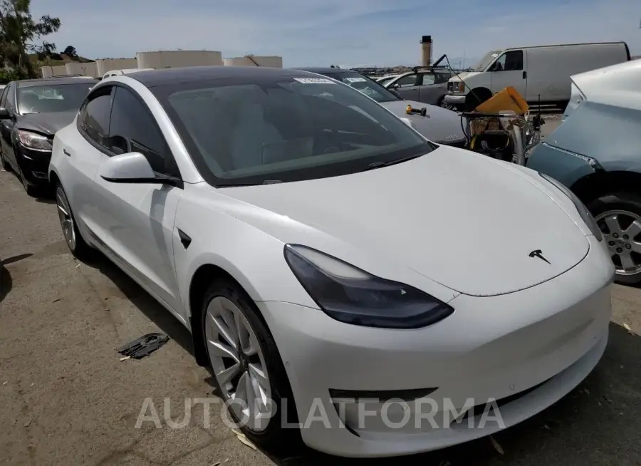 TESLA MODEL 3 2021 vin 5YJ3E1EB2MF004136 from auto auction Copart