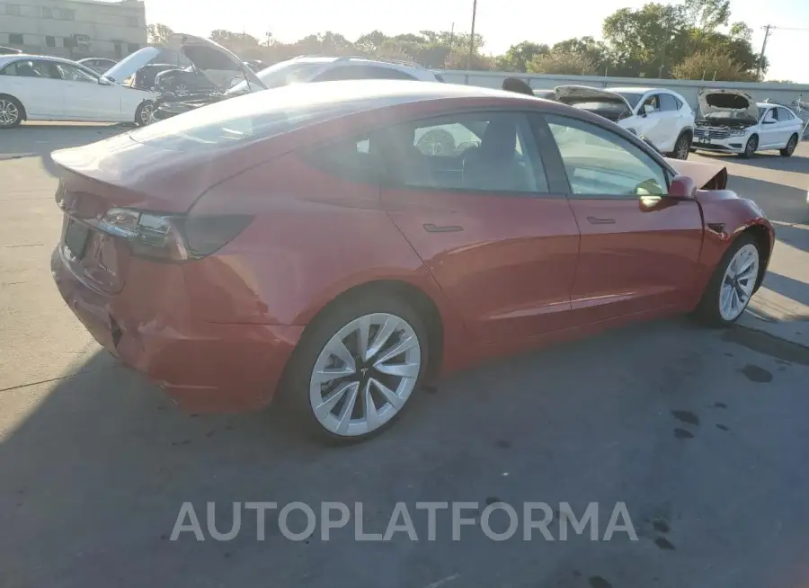 TESLA MODEL 3 2022 vin 5YJ3E1EB3NF305144 from auto auction Copart