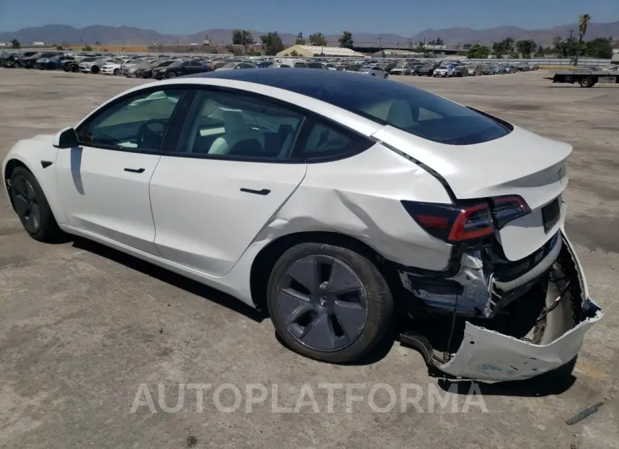 TESLA MODEL 3 2022 vin 5YJ3E1EB6NF270308 from auto auction Copart