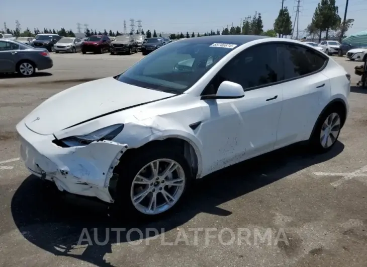 TESLA MODEL Y 2022 vin 7SAYGDEE6NF315276 from auto auction Copart