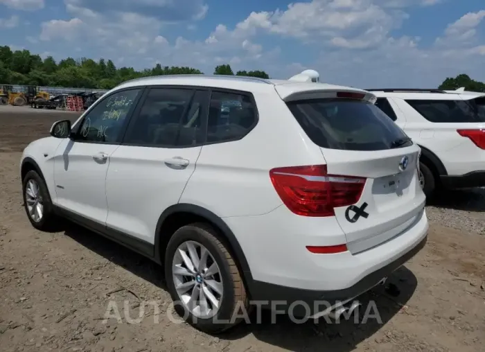 BMW X3 XDRIVE2 2017 vin 5UXWX9C38H0W70986 from auto auction Copart