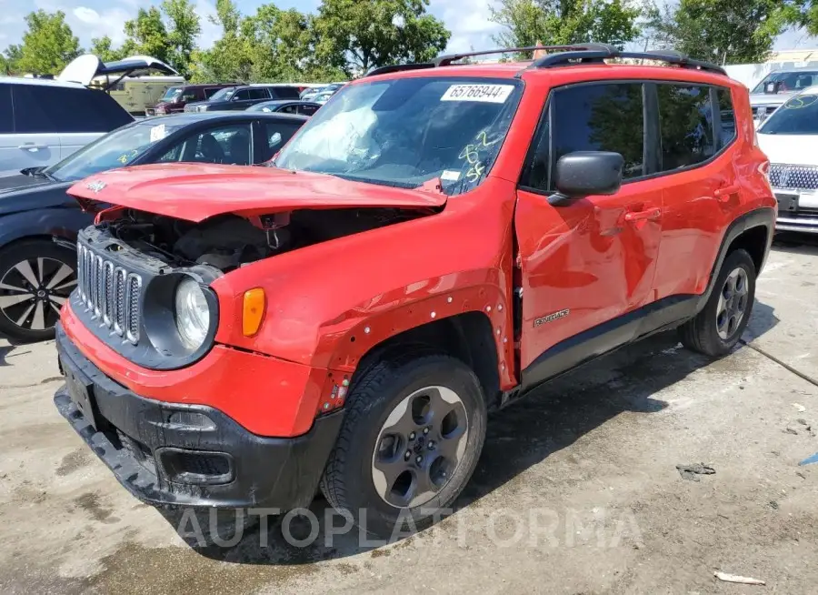 JEEP RENEGADE S 2018 vin ZACCJBAB3JPH07661 from auto auction Copart