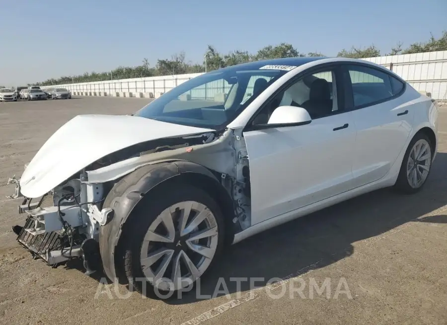 TESLA MODEL 3 2022 vin 5YJ3E1EA7NF369565 from auto auction Copart