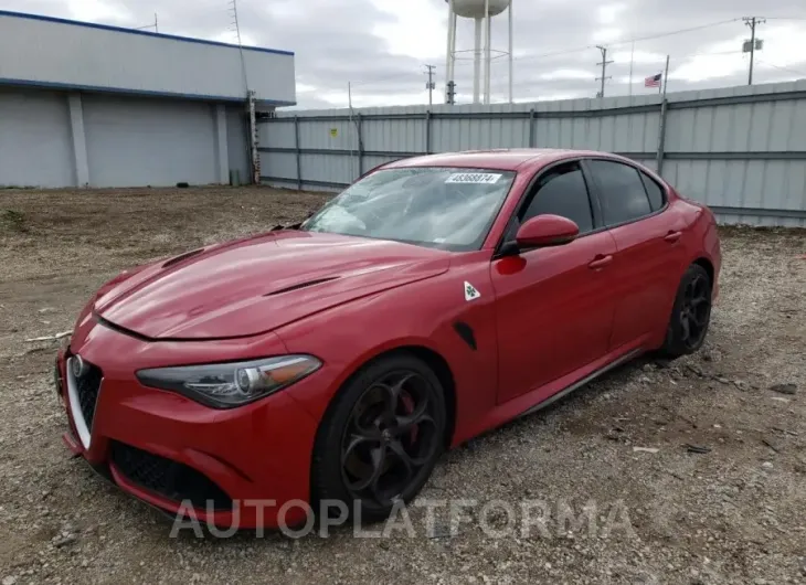 ALFA ROMEO GIULIA QUA 2017 vin ZARFAEAV3H7551398 from auto auction Copart