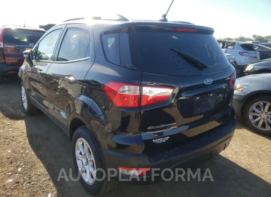 FORD ECOSPORT S 2021 vin MAJ3S2GE0MC456627 from auto auction Copart