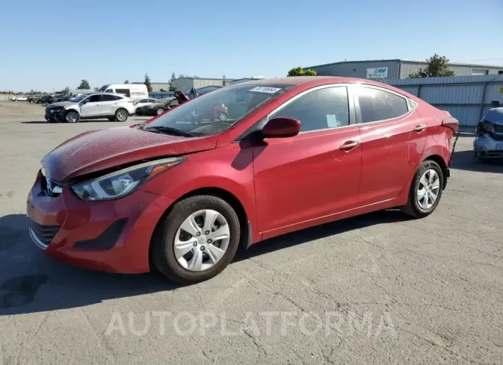 HYUNDAI elantra se 2016 vin KMHDH4AE7GU542769 from auto auction Copart