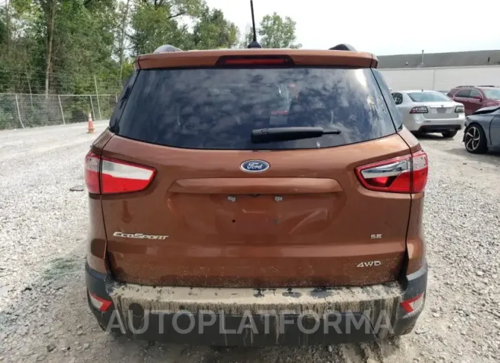 FORD ECOSPORT S 2018 vin MAJ6P1UL2JC226367 from auto auction Copart