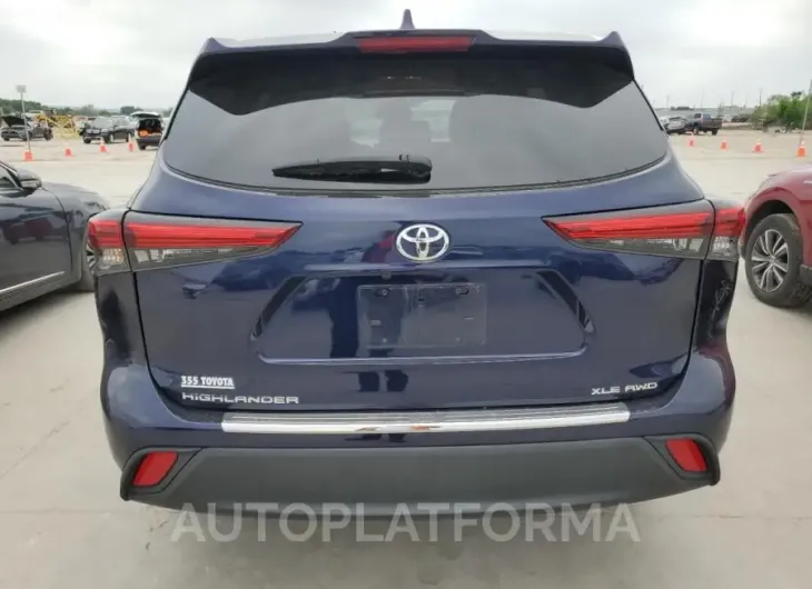 TOYOTA HIGHLANDER 2022 vin 5TDGZRBH2NS568945 from auto auction Copart