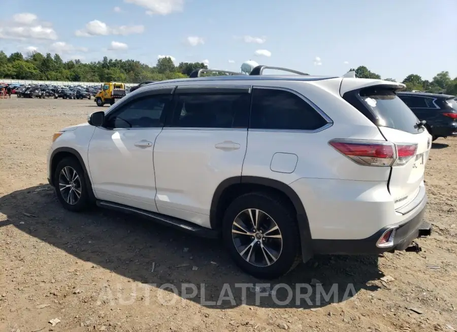 TOYOTA HIGHLANDER 2016 vin 5TDJKRFH0GS248823 from auto auction Copart