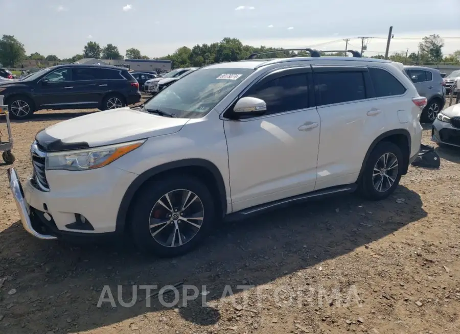 TOYOTA HIGHLANDER 2016 vin 5TDJKRFH0GS248823 from auto auction Copart