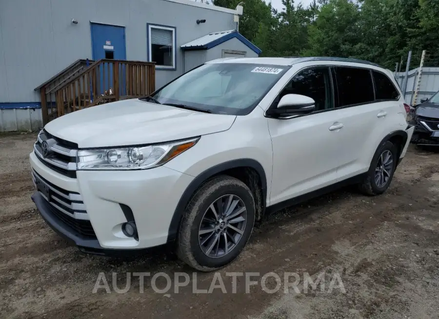 TOYOTA HIGHLANDER 2019 vin 5TDJZRFH6KS605314 from auto auction Copart