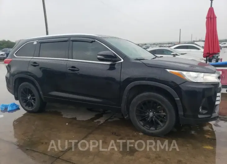 TOYOTA HIGHLANDER 2018 vin 5TDJZRFH8JS903023 from auto auction Copart