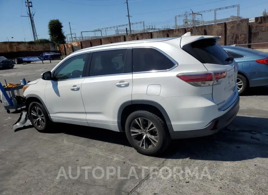 TOYOTA HIGHLANDER 2016 vin 5TDKKRFH0GS141694 from auto auction Copart