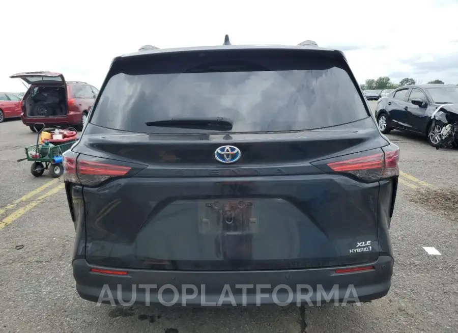 TOYOTA SIENNA XLE 2022 vin 5TDYRKEC0NS101938 from auto auction Copart