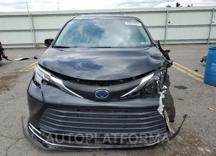 TOYOTA SIENNA XLE 2022 vin 5TDYRKEC0NS101938 from auto auction Copart