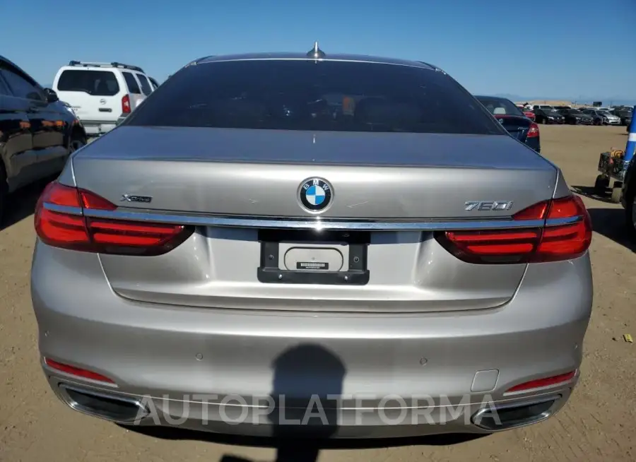 BMW 750 XI 2016 vin WBA7F2C59GG418801 from auto auction Copart