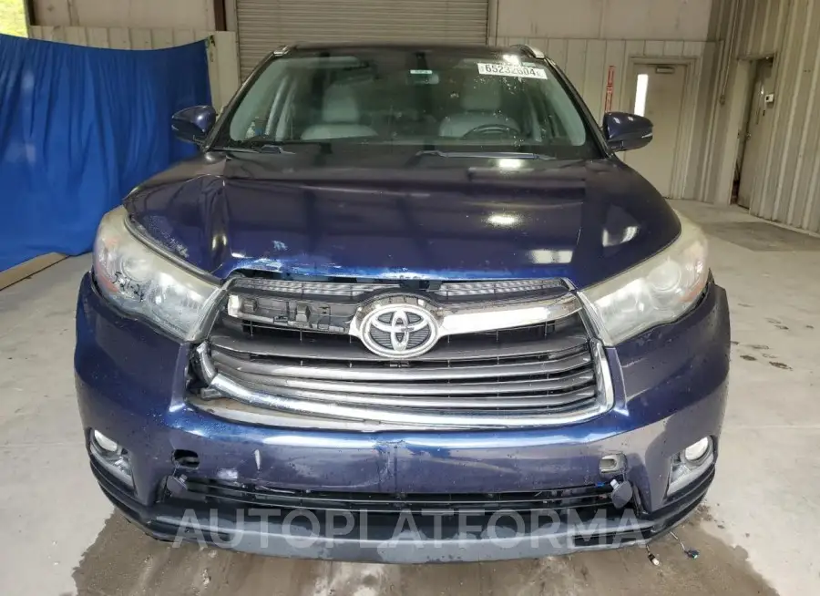 TOYOTA HIGHLANDER 2015 vin 5TDDKRFH5FS127216 from auto auction Copart