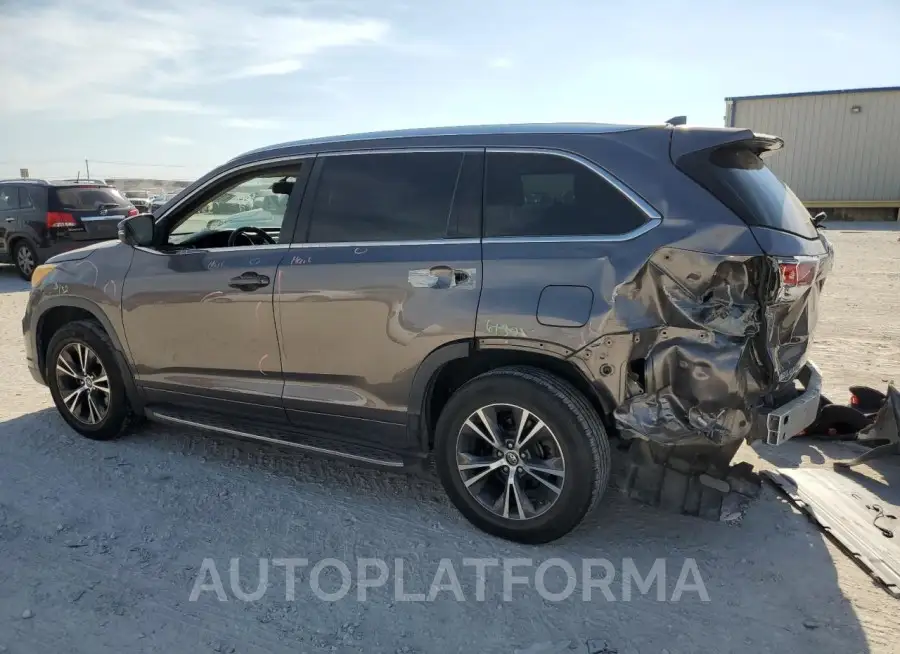 TOYOTA HIGHLANDER 2016 vin 5TDKKRFH2GS142782 from auto auction Copart