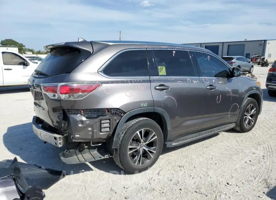 TOYOTA HIGHLANDER 2016 vin 5TDKKRFH2GS142782 from auto auction Copart