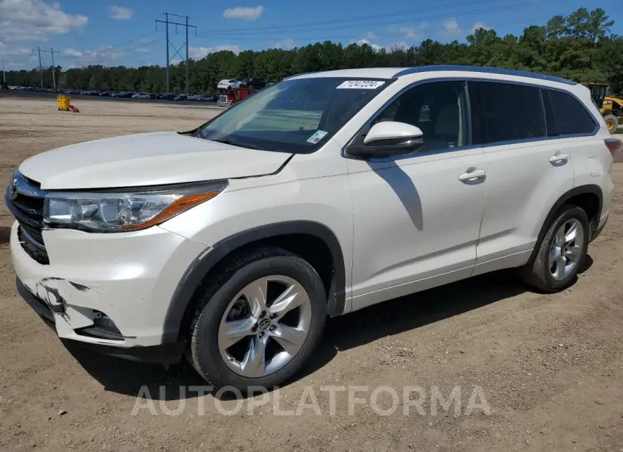 TOYOTA HIGHLANDER 2016 vin 5TDYKRFH7GS167395 from auto auction Copart