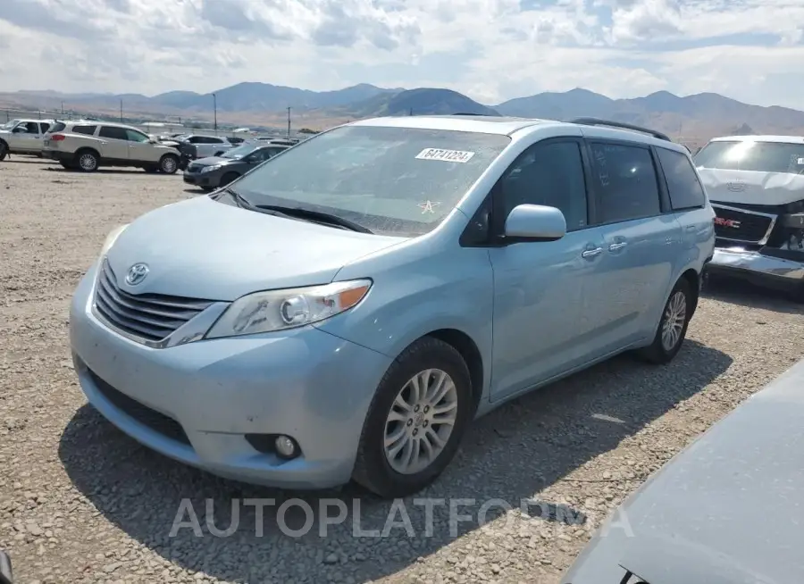 TOYOTA SIENNA XLE 2017 vin 5TDYZ3DC8HS829387 from auto auction Copart