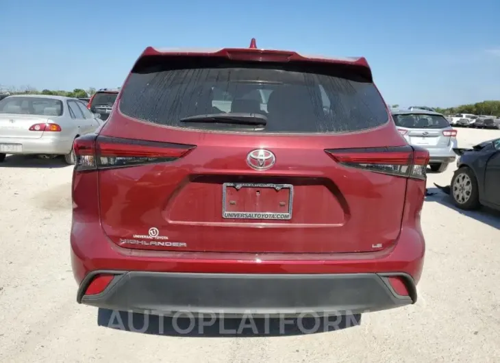 TOYOTA HIGHLANDER 2020 vin 5TDZZRAH7LS006496 from auto auction Copart