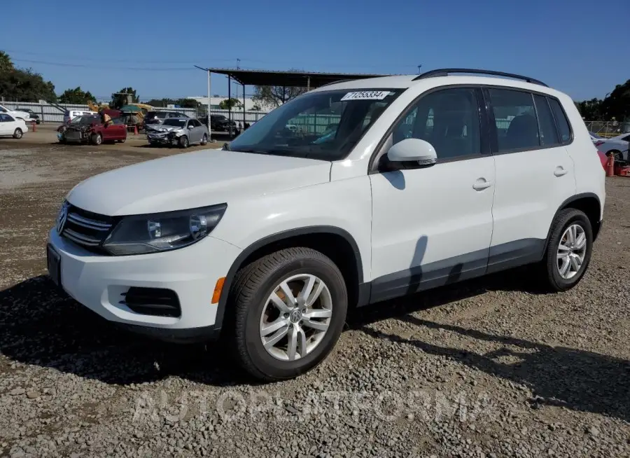 VOLKSWAGEN TIGUAN S 2015 vin WVGBV7AX4FW607812 from auto auction Copart