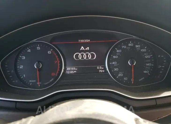 AUDI A4 PREMIUM 2019 vin WAUGMAF42KA073206 from auto auction Copart