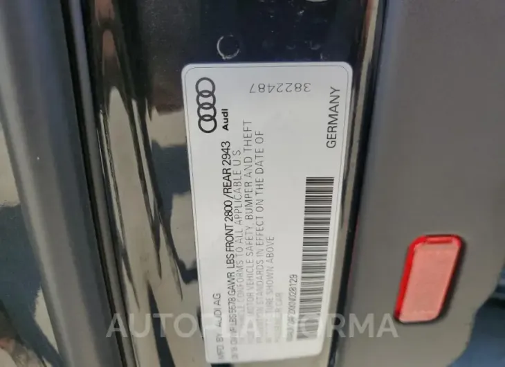 AUDI A7 PRESTIG 2019 vin WAUV2AF2XKN028129 from auto auction Copart