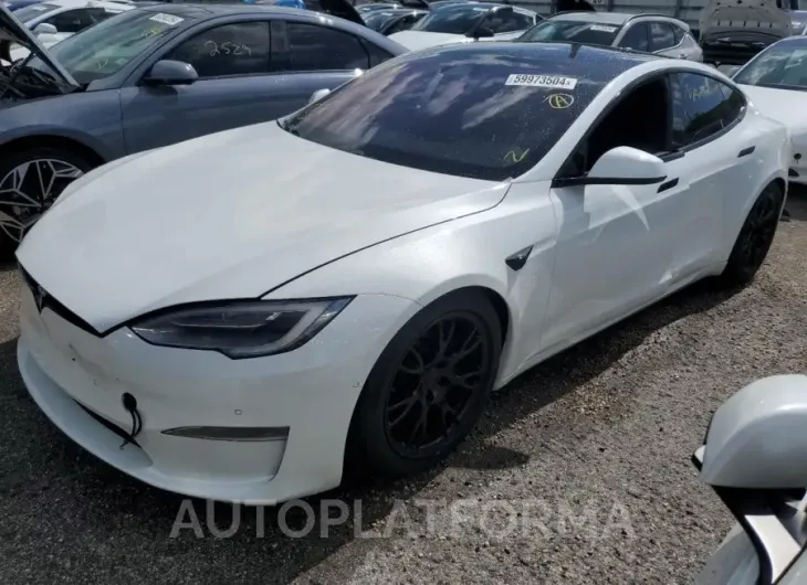 TESLA MODEL S 2021 vin 5YJSA1E69MF442016 from auto auction Copart