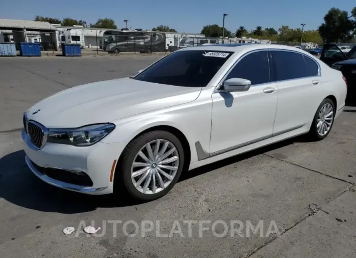 BMW 740 I 2016 vin WBA7E2C56GGD99890 from auto auction Copart