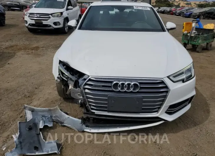 AUDI A4 PREMIUM 2018 vin WAUENAF4XJA125264 from auto auction Copart