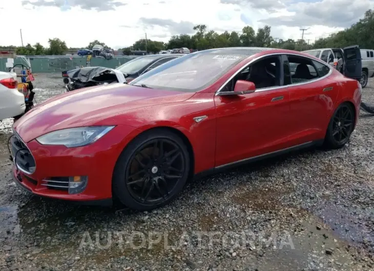 TESLA MODEL S 85 2015 vin 5YJSA4H15FFP76189 from auto auction Copart