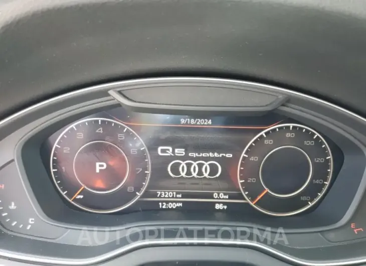 AUDI Q5 PREMIUM 2018 vin WA1BNAFY5J2020189 from auto auction Copart