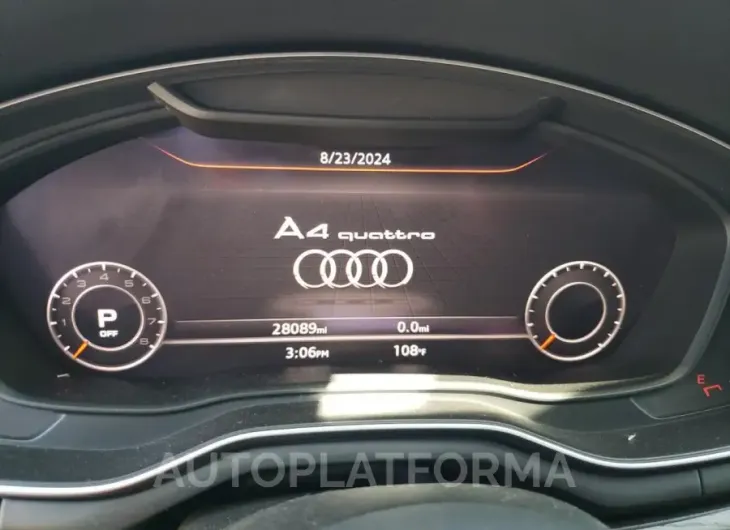 AUDI A4 PREMIUM 2018 vin WAUENAF41JN018581 from auto auction Copart