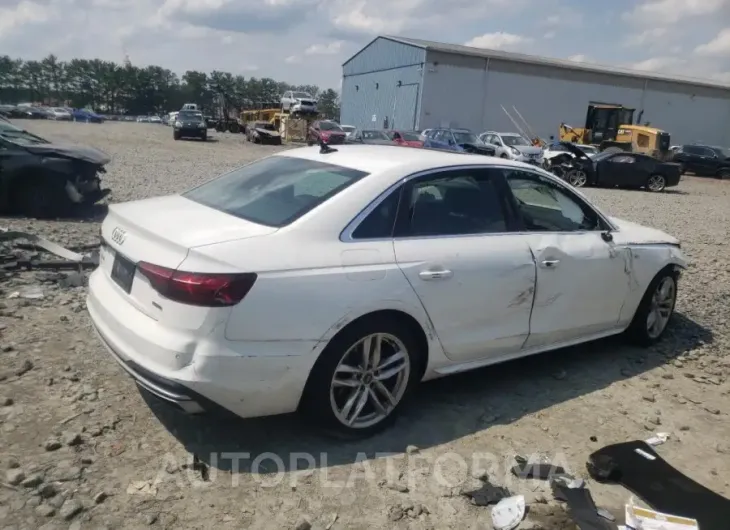 AUDI A4 PREMIUM 2022 vin WAUEAAF43NN008877 from auto auction Copart