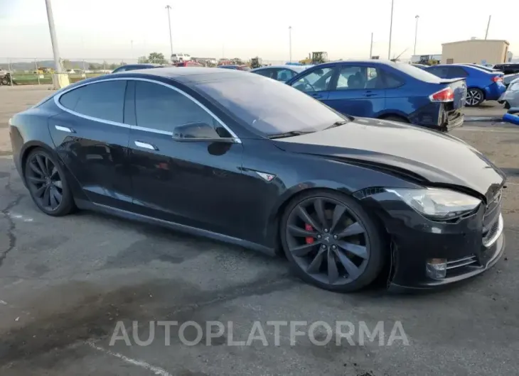 TESLA MODEL S P8 2015 vin 5YJSA1H48FF096456 from auto auction Copart