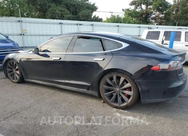 TESLA MODEL S P8 2015 vin 5YJSA1H48FF096456 from auto auction Copart