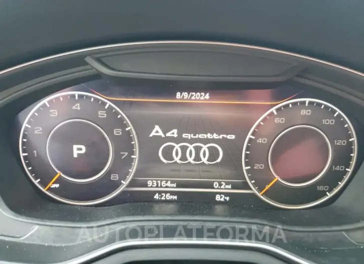 AUDI A4 PREMIUM 2018 vin WAUENAF41JN003465 from auto auction Copart