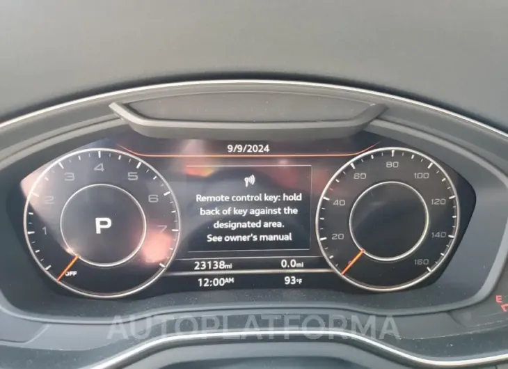 AUDI A4 PREMIUM 2019 vin WAUHMAF45KA044545 from auto auction Copart