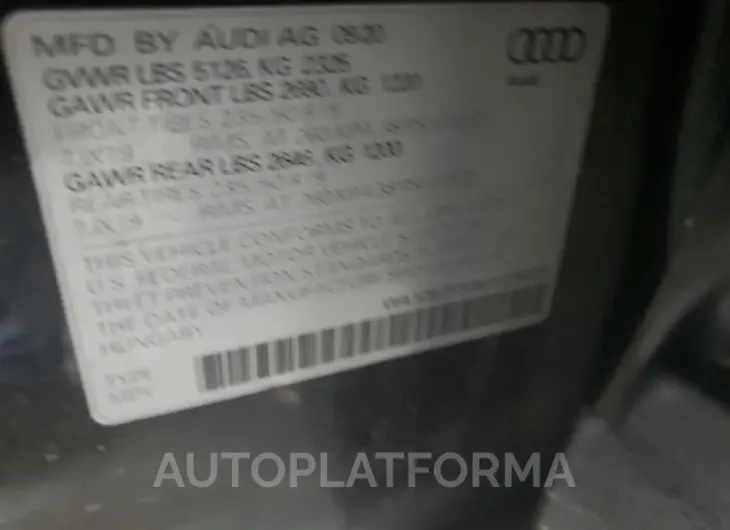 AUDI Q3 PREMIUM 2021 vin WA1DECF30M1025626 from auto auction Copart