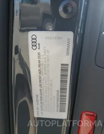 AUDI A4 PREMIUM 2021 vin WAUABAF40MA032345 from auto auction Copart