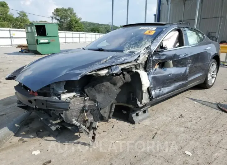 TESLA MODEL S 85 2015 vin 5YJSA1H17FFP72689 from auto auction Copart