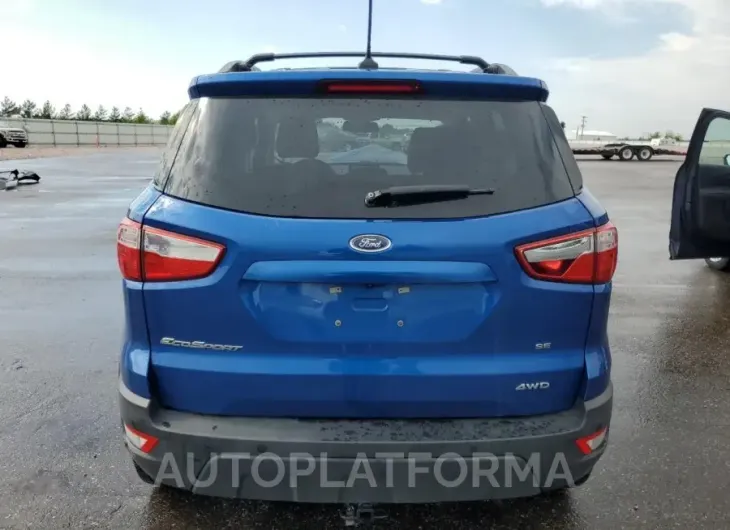 FORD ECOSPORT S 2020 vin MAJ6S3GL1LC389858 from auto auction Copart