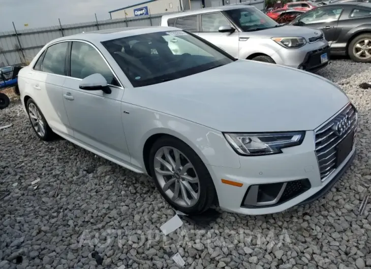 AUDI A4 PREMIUM 2019 vin WAUENAF49KN008608 from auto auction Copart