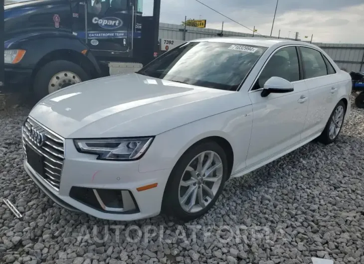 AUDI A4 PREMIUM 2019 vin WAUENAF49KN008608 from auto auction Copart