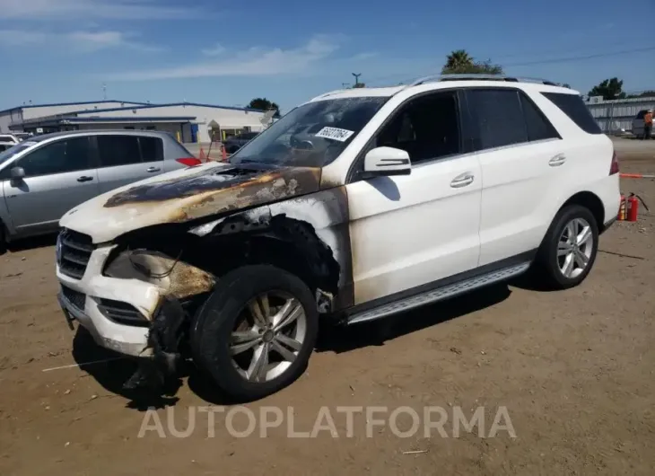 MERCEDES-BENZ ML 350 2015 vin 4JGDA5JBXFA563745 from auto auction Copart