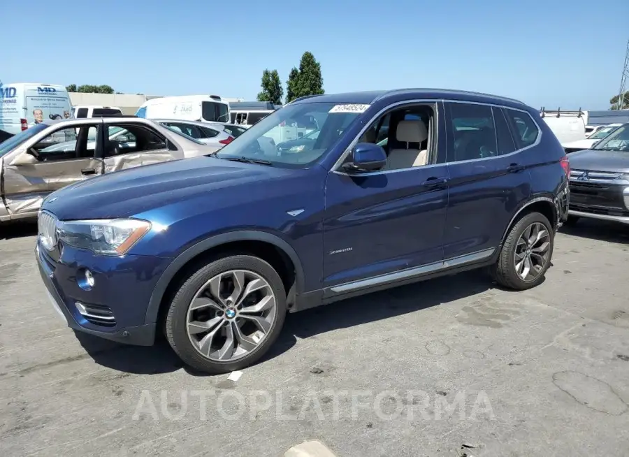 BMW X3 XDRIVE2 2015 vin 5UXWX9C59F0D49704 from auto auction Copart