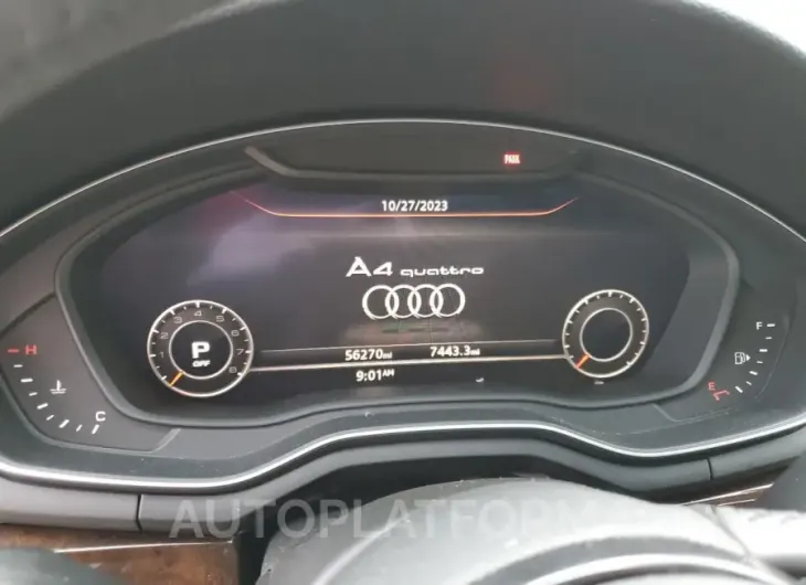 AUDI A4 PREMIUM 2019 vin WAUENAF45KA118708 from auto auction Copart